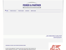 Tablet Screenshot of feirer-partner.at